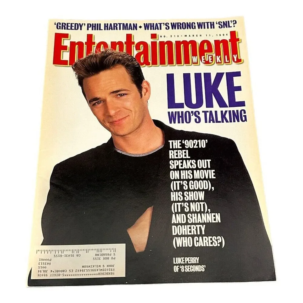 1994 MARCH 11 ENTERTAINMENT WEEKLY MAGAZINE - LUKE PERRY COVER - PB 1317